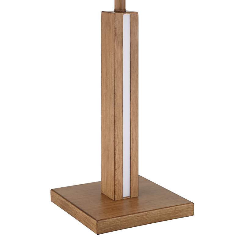 Image 7 Possini Euro Brookline 26 1/2" Faux Wood LED Night Light Table Lamp more views