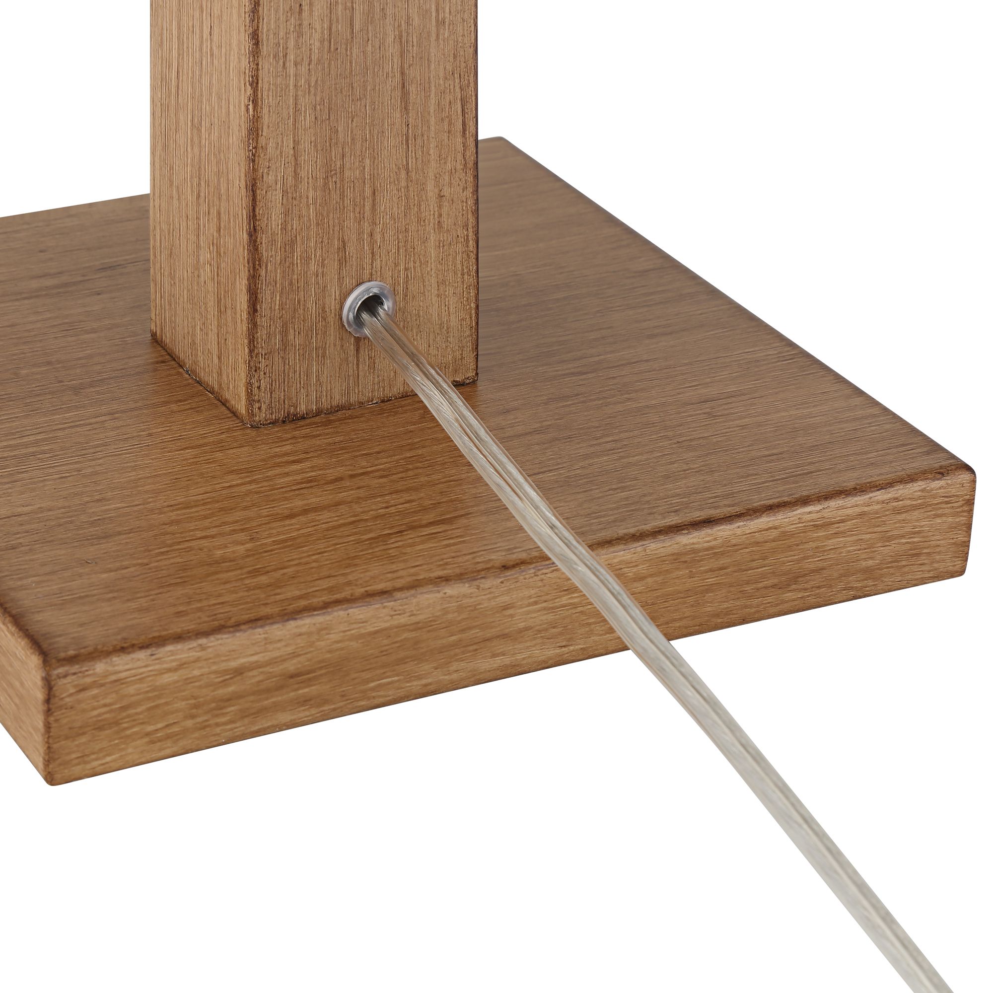 Possini Euro Brookline 26 1/2" Faux Wood LED Night Light Table Lamp