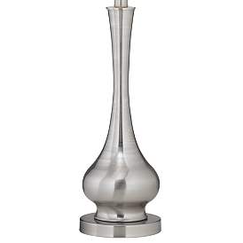 Image5 of Possini Euro Brushed Steel 32" Tall Gourd Table Lamps Set of 2 more views