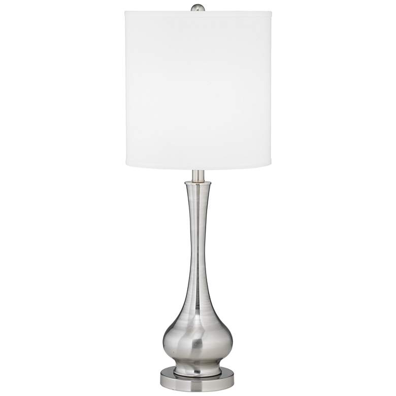 Image 6 Possini Euro Brushed Steel 32" Tall Gourd Table Lamps Set of 2 more views