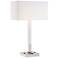 Possini Euro Bryce 30" Metal USB and Outlet Modern Table Lamp