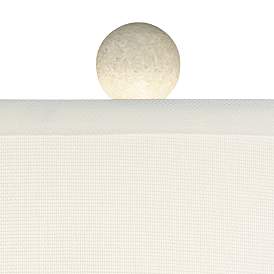 Image3 of Possini Euro Buckhead 22" White Geometric Pattern Modern Table Lamp more views