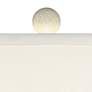 Possini Euro Buckhead 22" White Geometric Pattern Modern Table Lamp