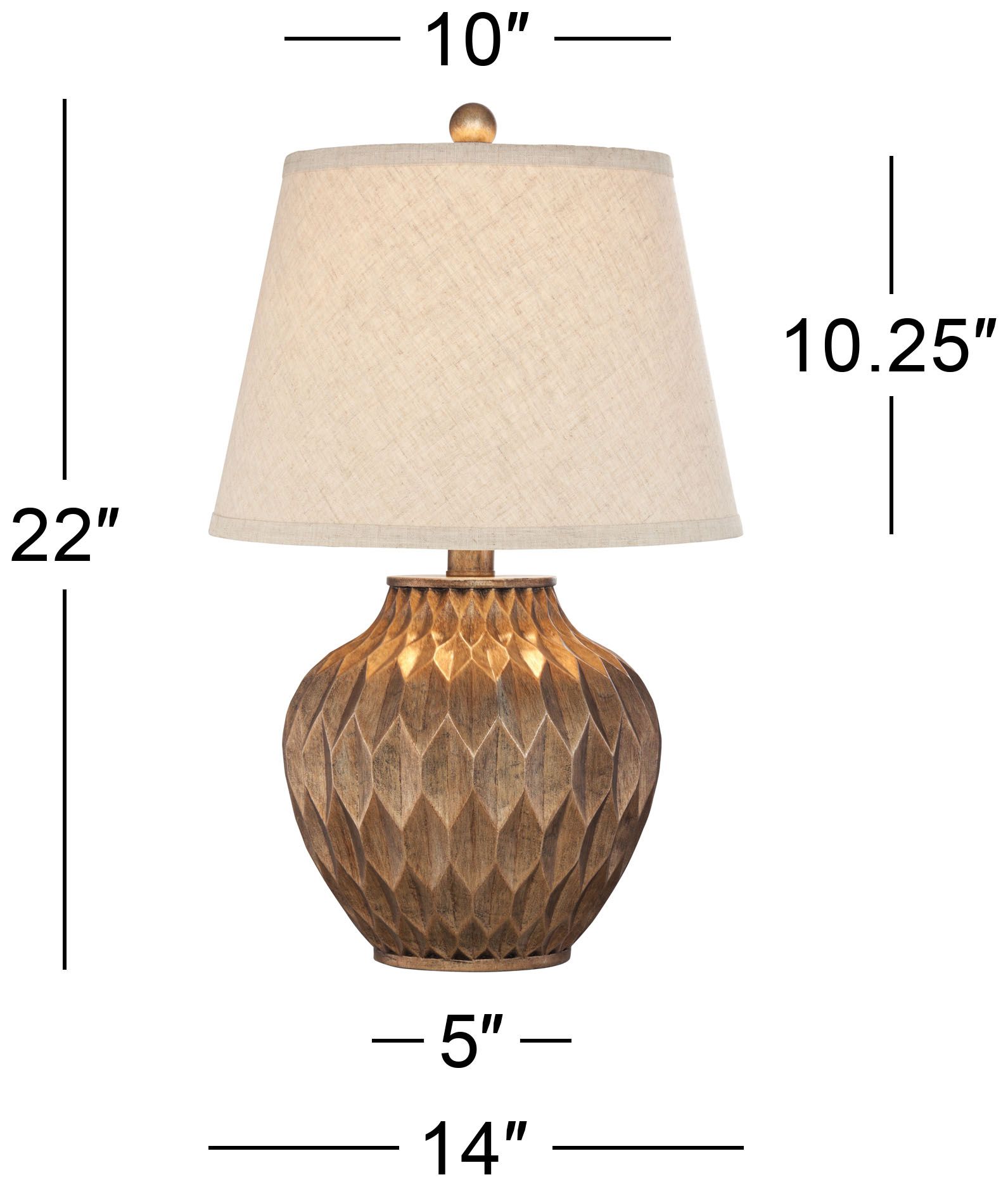 Image 7 Possini Euro Buckhead Bronze 22" Small Urn Accent Table Lamps Set of 2 more views
