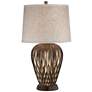 2_Possini Euro Buckhead Bronze 28" Table Lamp with USB Workstation Base
