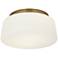 Possini Euro Buckley 13" Wide Warm Brass Drum Ceiling Light