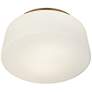 6_Possini Euro Buckley 13" Wide Warm Brass Drum Ceiling Light more views