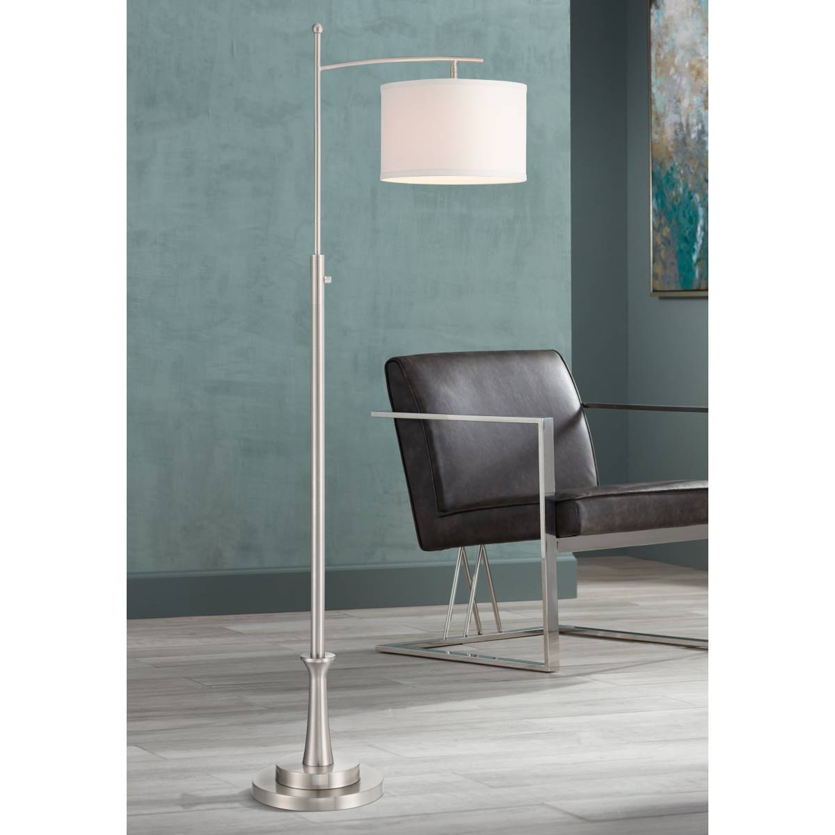Illustration of Deco Silver Floor Lamp