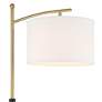 3_Possini Euro Burbank 64" Black and Brass Downbridge Floor Lamp more views