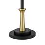 5_Possini Euro Burbank 64" Black and Brass Downbridge Floor Lamp more views