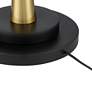 Possini Euro Burbank 64" Black and Brass Downbridge Floor Lamp
