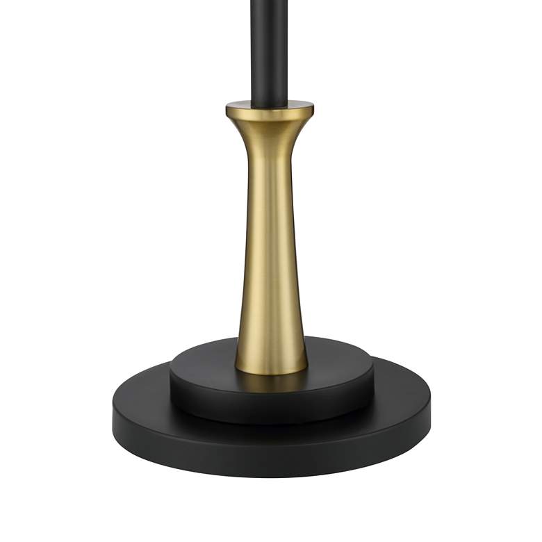 Image 5 Possini Euro Burbank 64" Black Brass Downbridge Floor Lamps Set of 2 more views