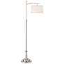 2_Possini Euro Burbank 64" Brushed Nickel Downbridge Floor Lamp