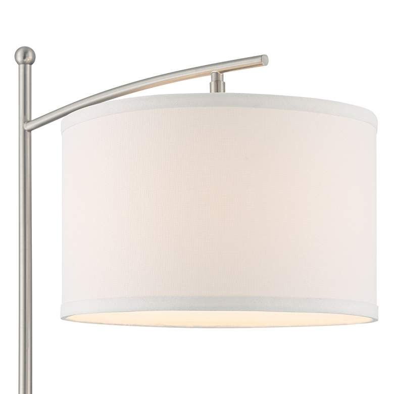 Image 3 Possini Euro Burbank 64" Brushed Nickel Downbridge Floor Lamp more views