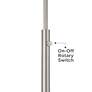 5_Possini Euro Burbank 64" Brushed Nickel Downbridge Floor Lamp more views