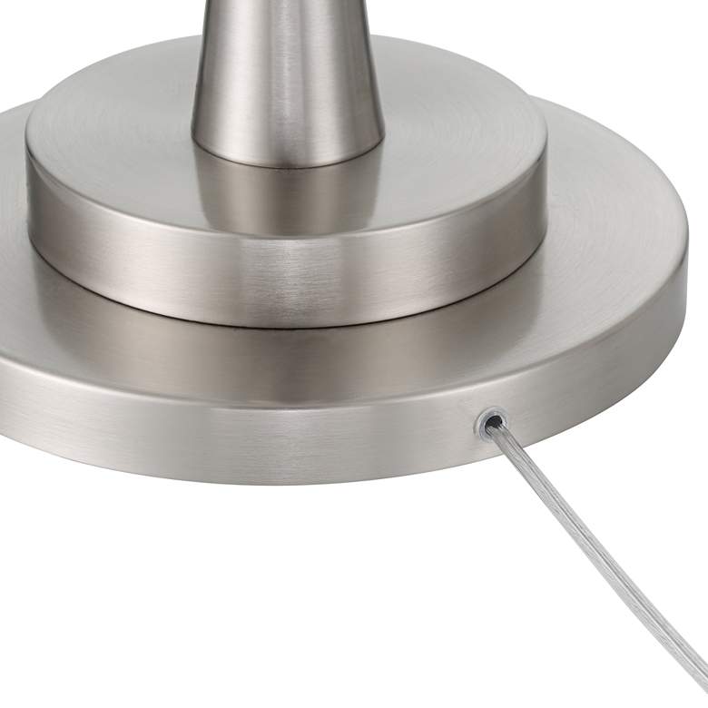 Image 7 Possini Euro Burbank 64" Brushed Nickel Downbridge Floor Lamp more views