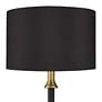 Possini Euro Burbank 70" Tall Floor Lamp with Black Shade and Dimmer