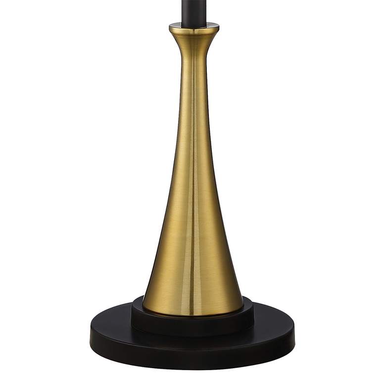 Image 5 Possini Euro Burbank 70" Tall Floor Lamp with Black Shade and Dimmer more views