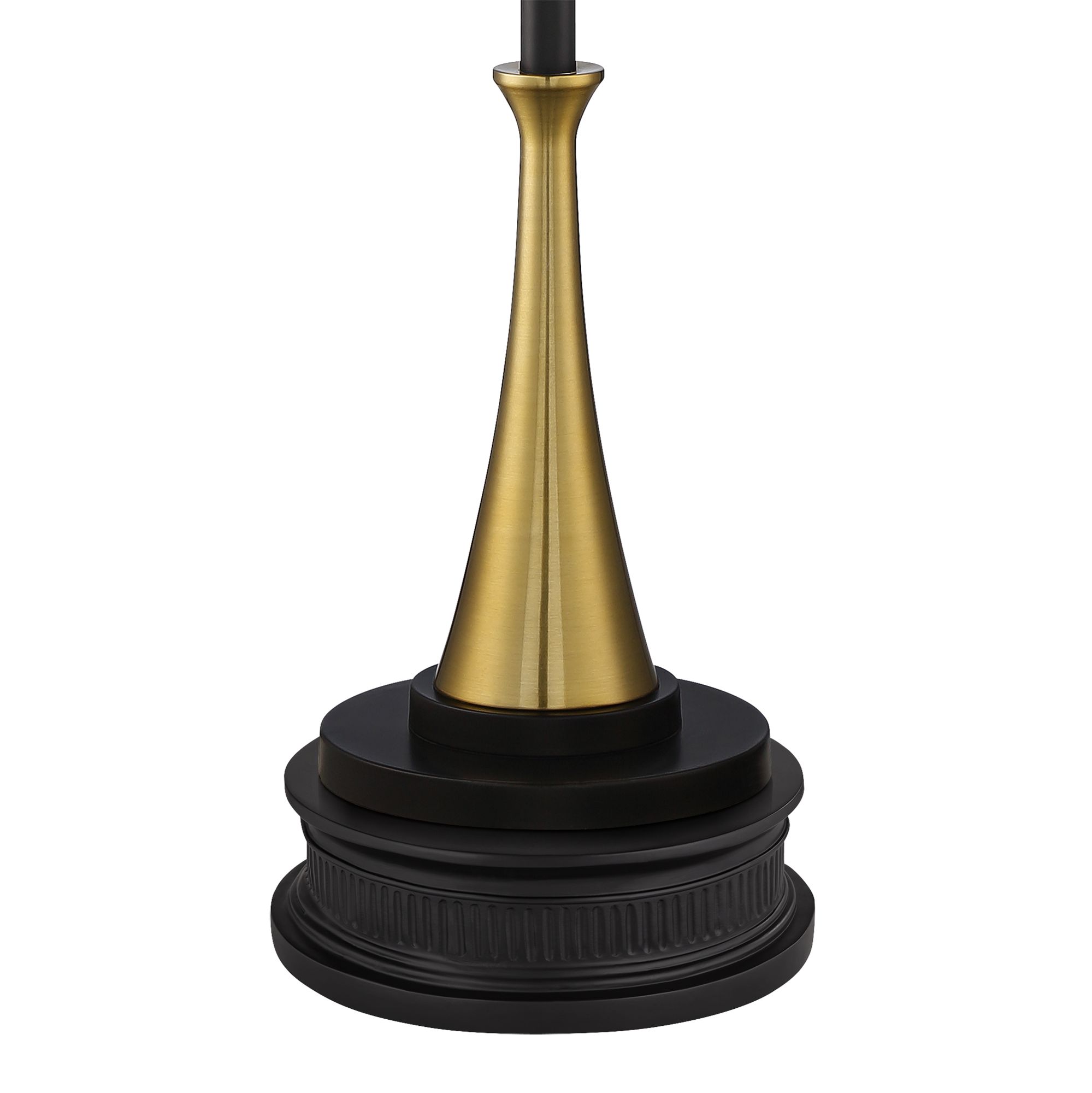 Image 5 Possini Euro Burbank Black Shade Tall Floor Lamp with Dimmer and Riser more views