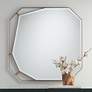 Possini Euro Burgoin Brushed Bronze 31 1/2" Square Wall Mirror