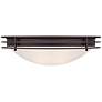 5_Possini Euro Button 16" Wide Bronze and Glass Bowl Ceiling Light more views