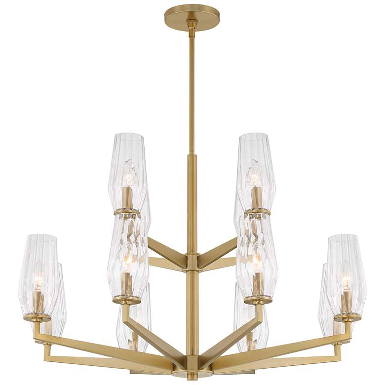 Image 6 Possini Euro Byzantium 35 inch Wide Gold 12-Light Modern Luxe Chandelier more views