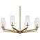 Possini Euro Byzantium 35" Wide Gold Finish 8-Light Modern Chandelier