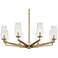 Possini Euro Byzantium 35" Wide Gold Finish 8-Light Modern Chandelier