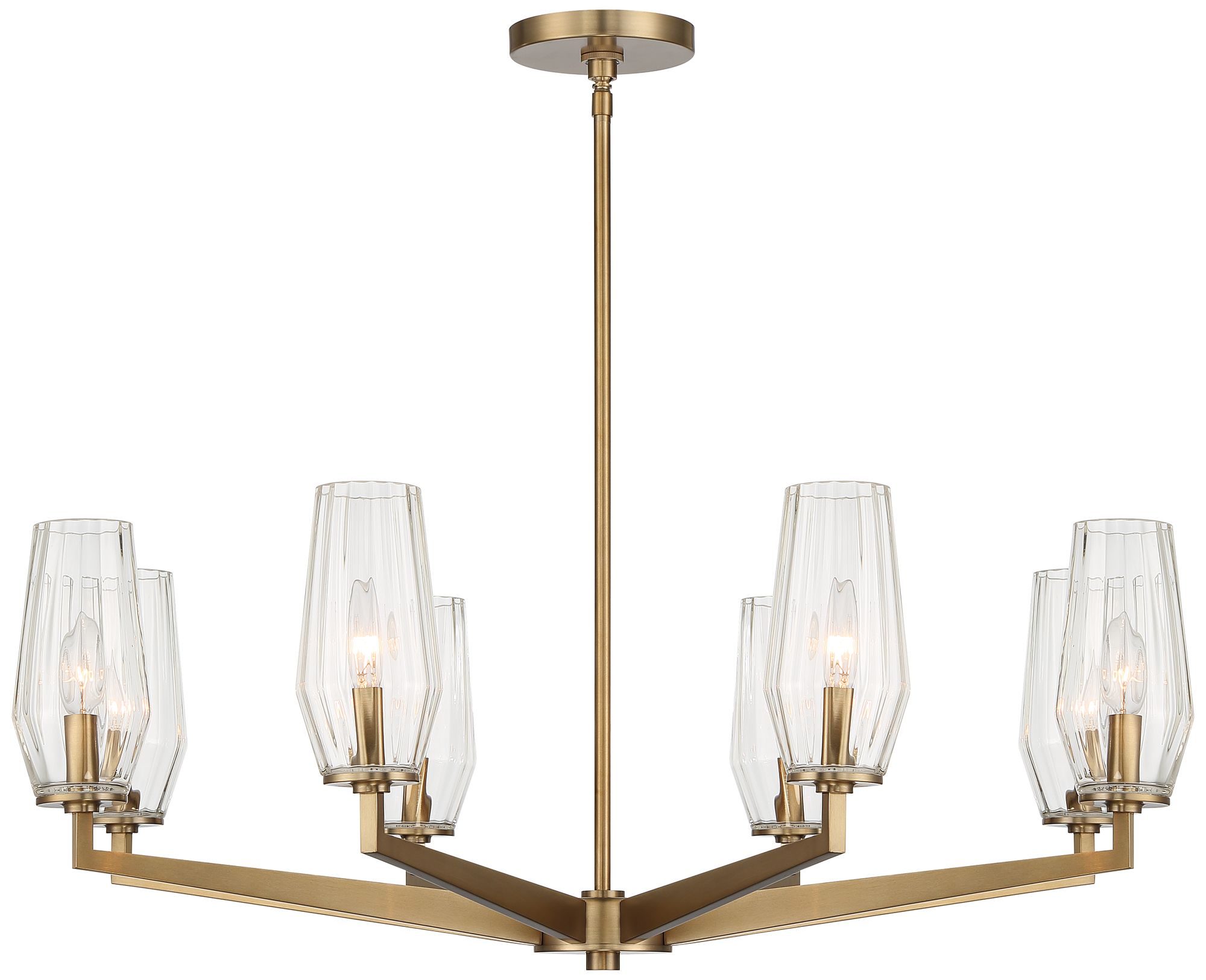 Possini Euro Byzantium 35 Wide Gold Finish 8 Light Modern Chandelier 97h43 Lamps Plus