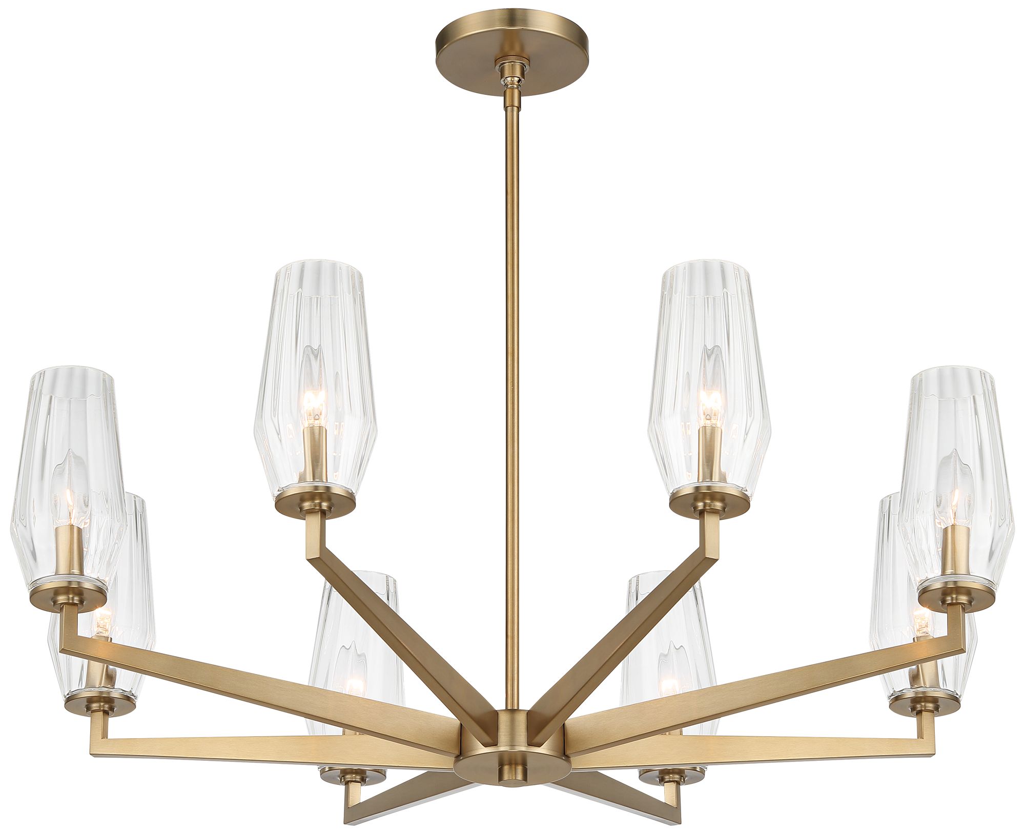 Possini Euro Byzantium 35 Wide Gold Finish 8 Light Modern Chandelier 97h43 Lamps Plus
