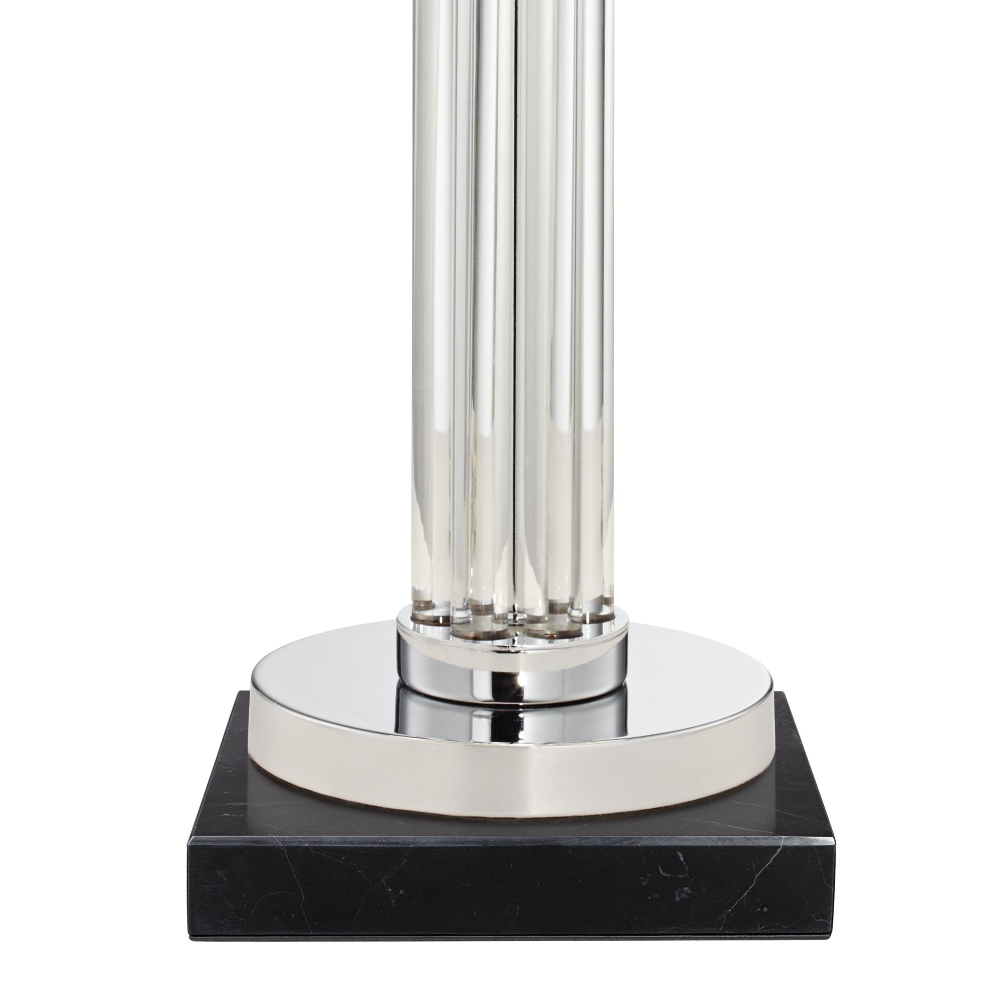 Image 5 Possini Euro Cadence 30" Glass Table Lamp with Square Black Riser more views