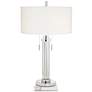 1_Possini Euro Cadence 30" Glass Table Lamp with Square White Riser