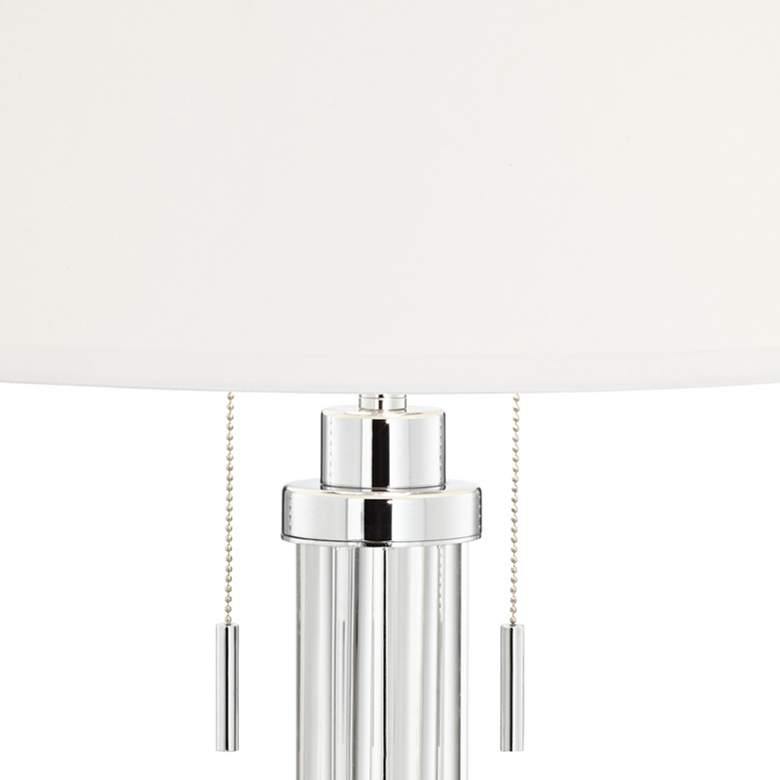 Image 3 Possini Euro Cadence 30" Modern Glass Column Lamp with Dimmer more views