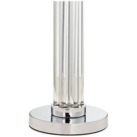 Image4 of Possini Euro Cadence 30" Modern Glass Column Lamp with Dimmer more views