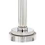 5_Possini Euro Cadence 33" Glass Column Table Lamp with Round Riser more views