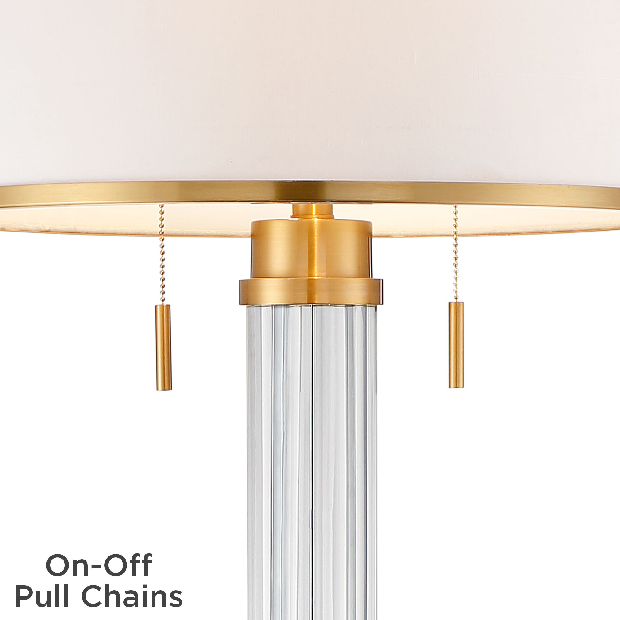 crystal column floor lamp