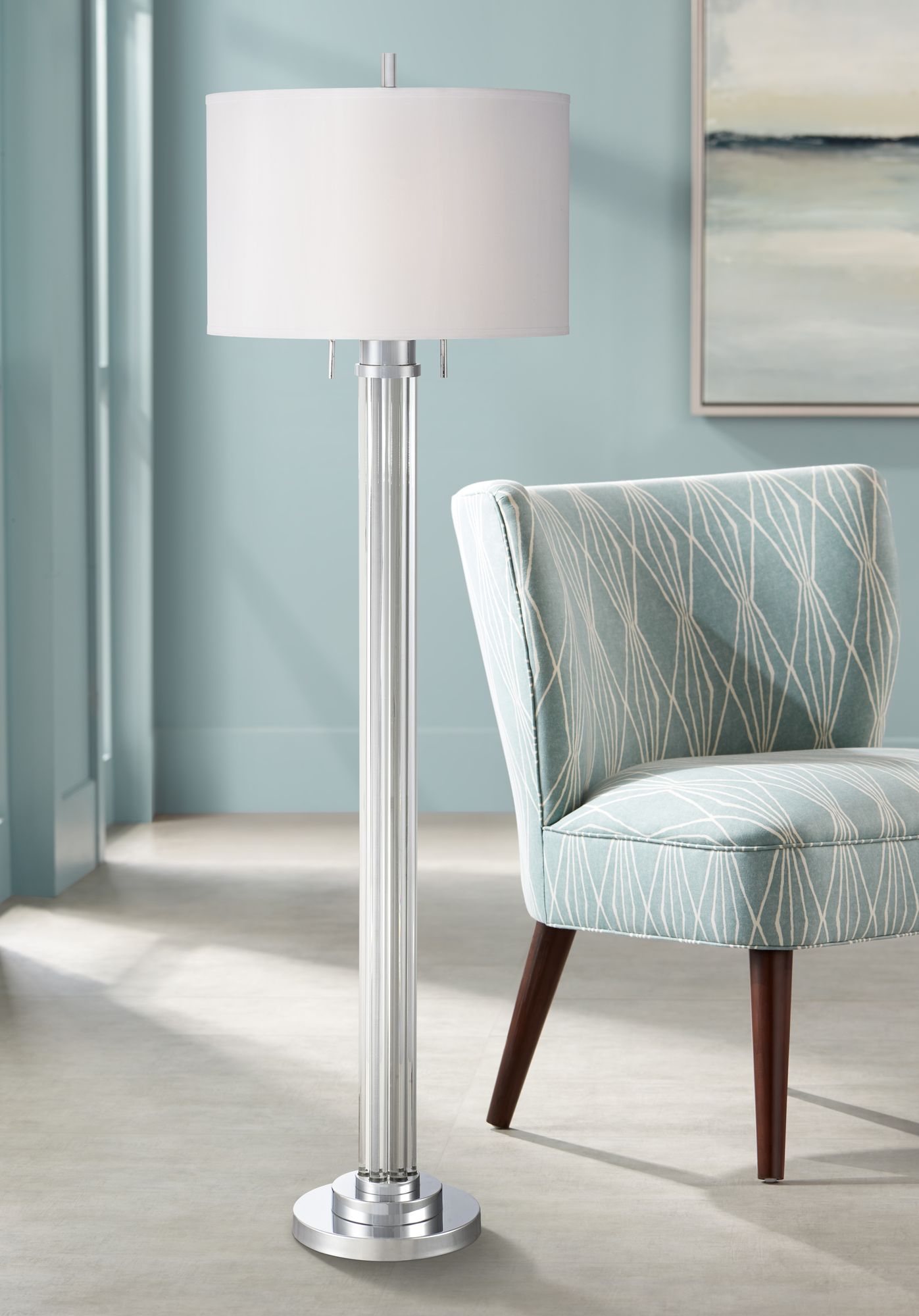 column floor lamp