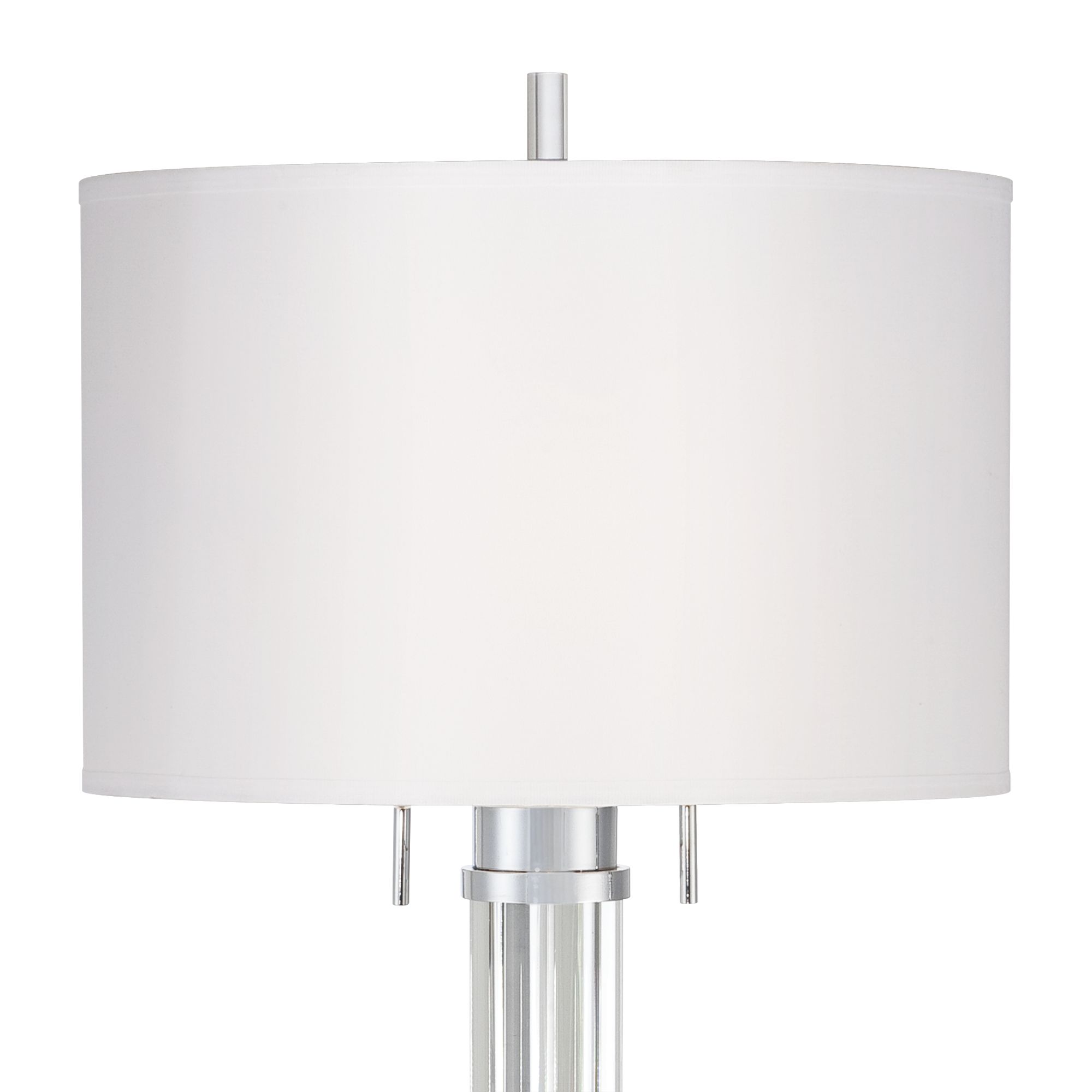 possini euro cadence glass column table lamp