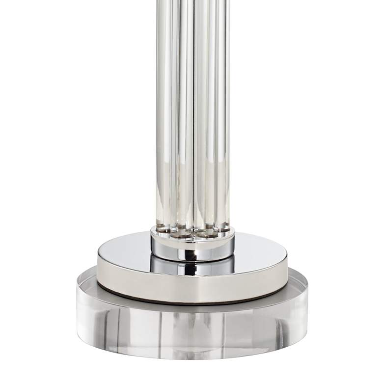 Image 5 Possini Euro Cadence Glass Column Table Lamp With 8" Wide Round Riser more views