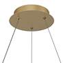 Watch A Video About the Cafferty Sanded Gold LED Ring Pendant Light