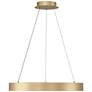 Watch A Video About the Cafferty Sanded Gold LED Ring Pendant Light