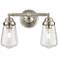 Possini Euro Cairon 14"W Brushed Nickel 2-Light Bath Light