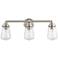 Possini Euro Cairon 24"W Brushed Nickel 3-Light Bath Light