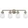 Possini Euro Cairon 28"W Brushed Nickel 4-Light Bath Light