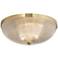 Possini Euro Caitlin 14" Wide Gold and Glass Ceiling Light