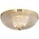 Possini Euro Caitlin 14" Wide Gold and Glass Ceiling Light