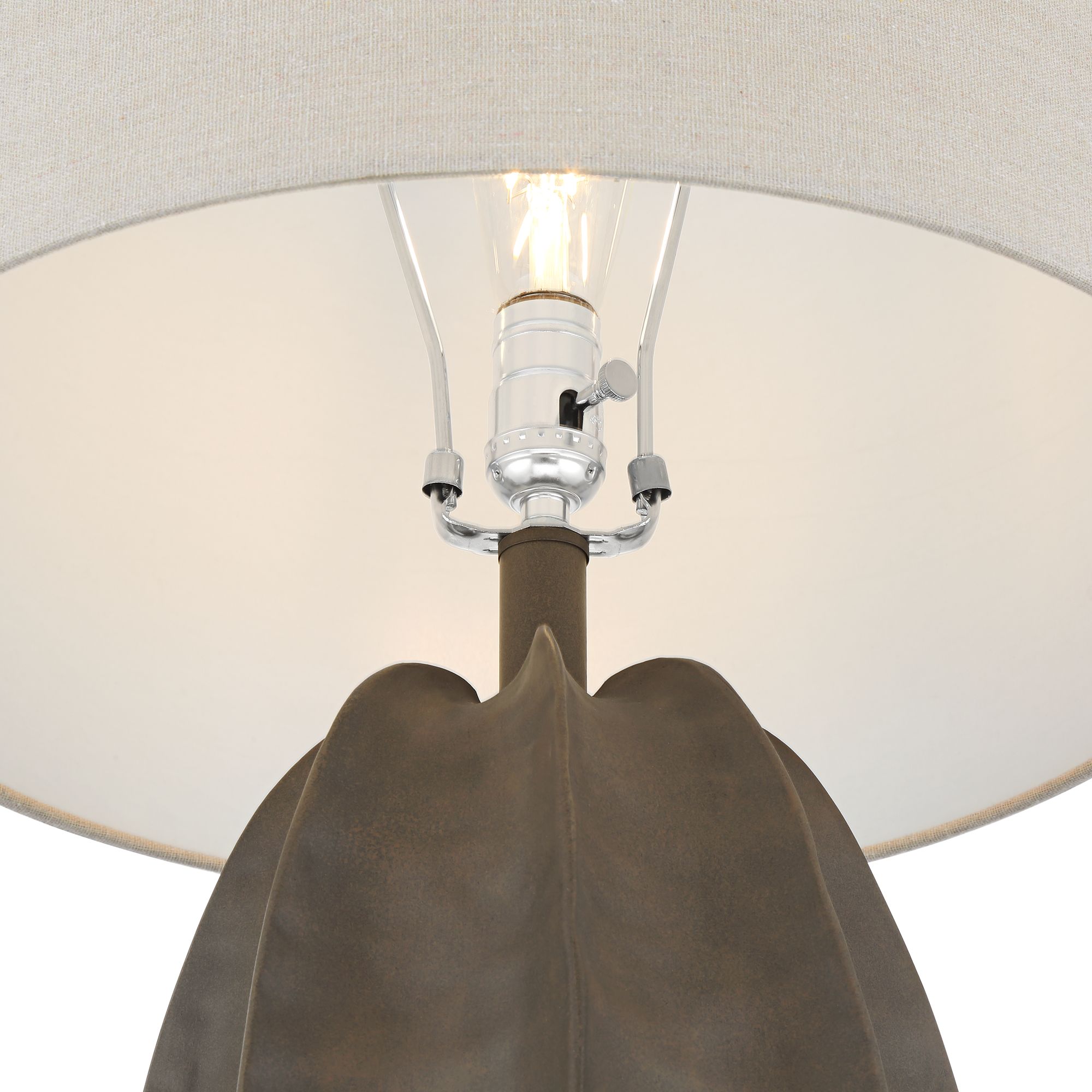 Image 4 Possini Euro Calabasa 30" High Chocolate Brown Modern Table Lamp more views