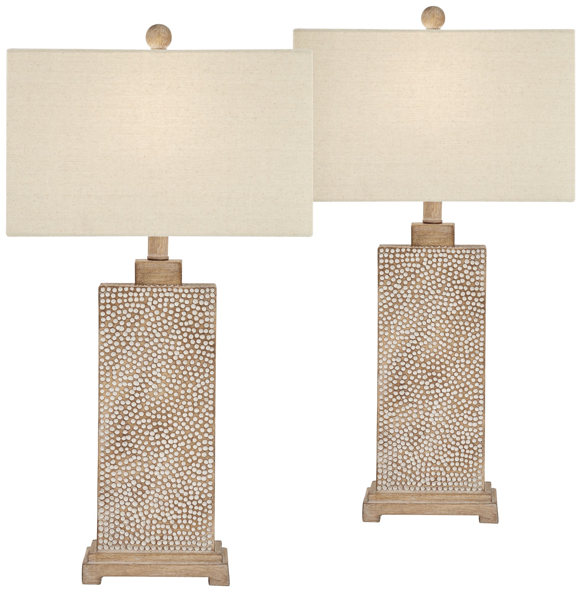 Image 2 Possini Euro Caldwell 26 3/4" Hammered Base Table Lamps Set of 2
