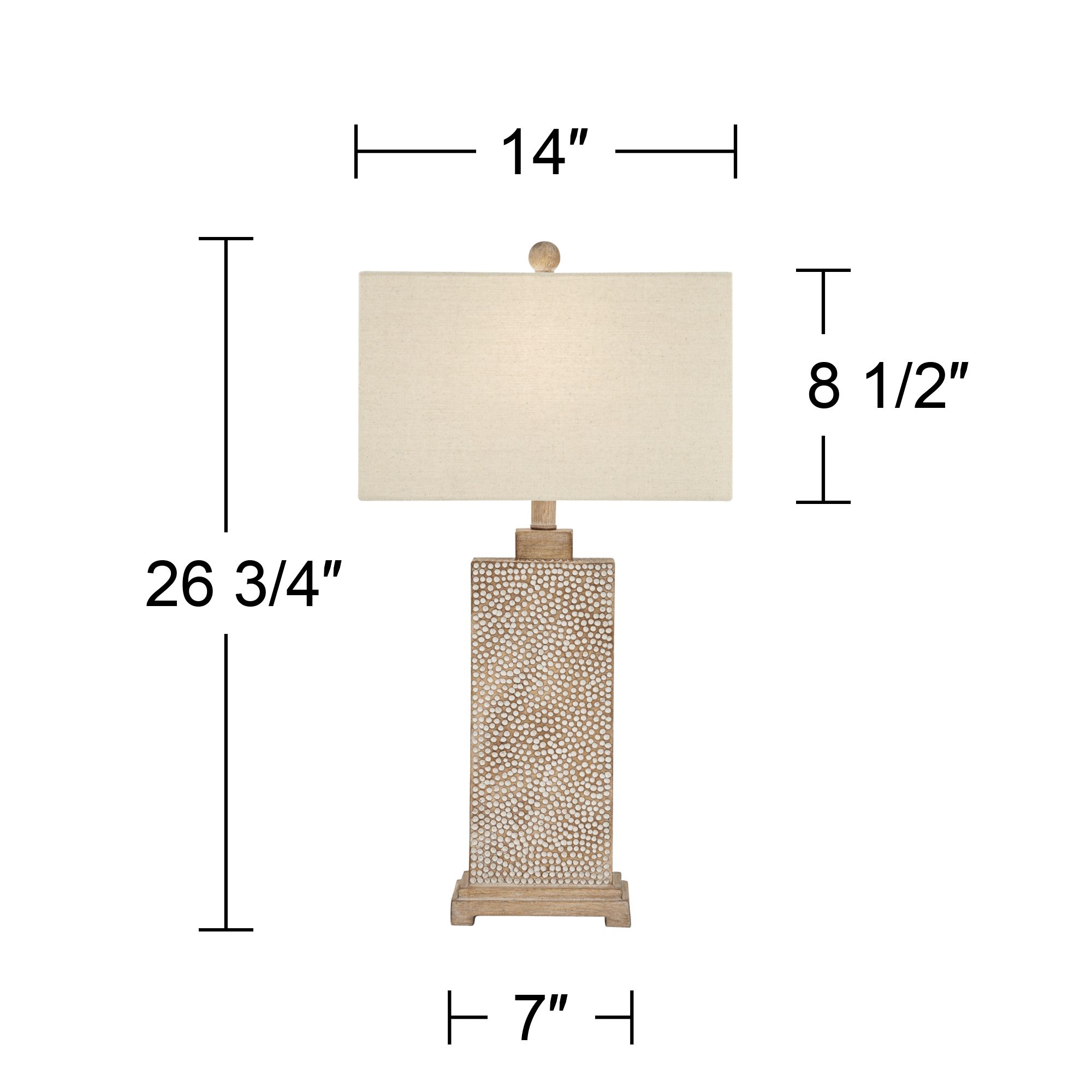 Possini Euro Caldwell 26 3/4" Hammered Base Table Lamps Set of 2