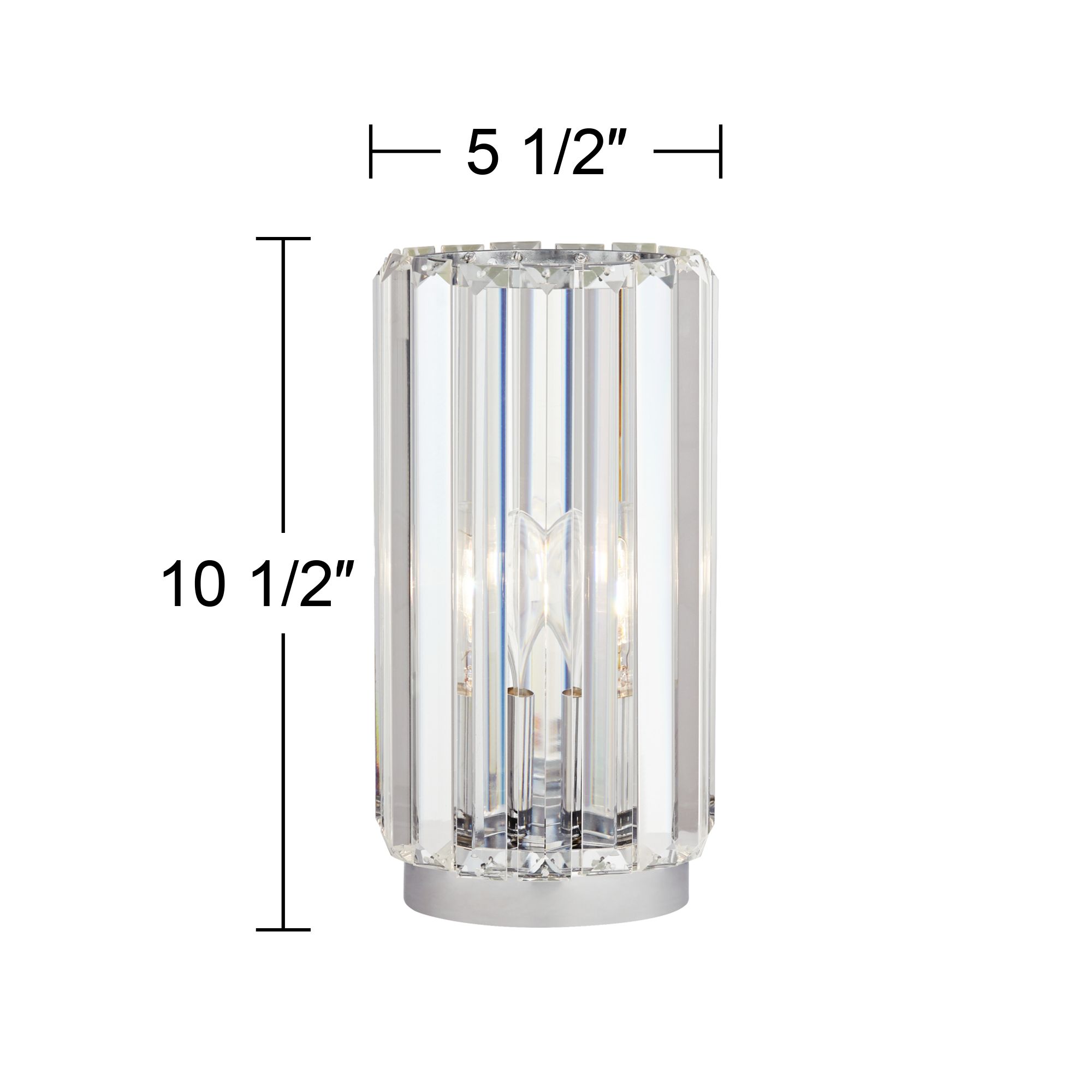 Possini Euro Caledan 10 1/2" High Crystal Accent Table Lamp in scene